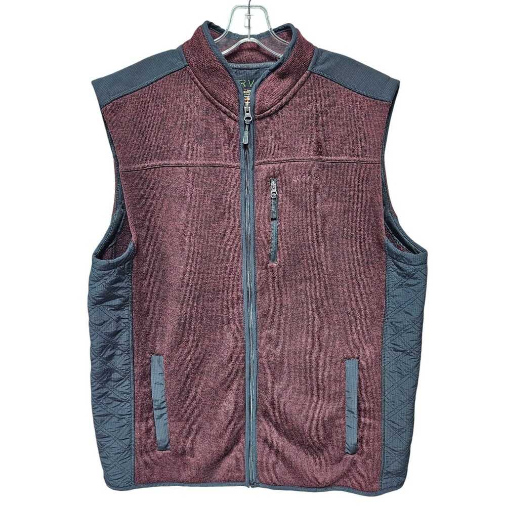 Orvis Mens XL Vest Fishing Full Zip Better Sweater Outdoor Wear Trout Hunting
